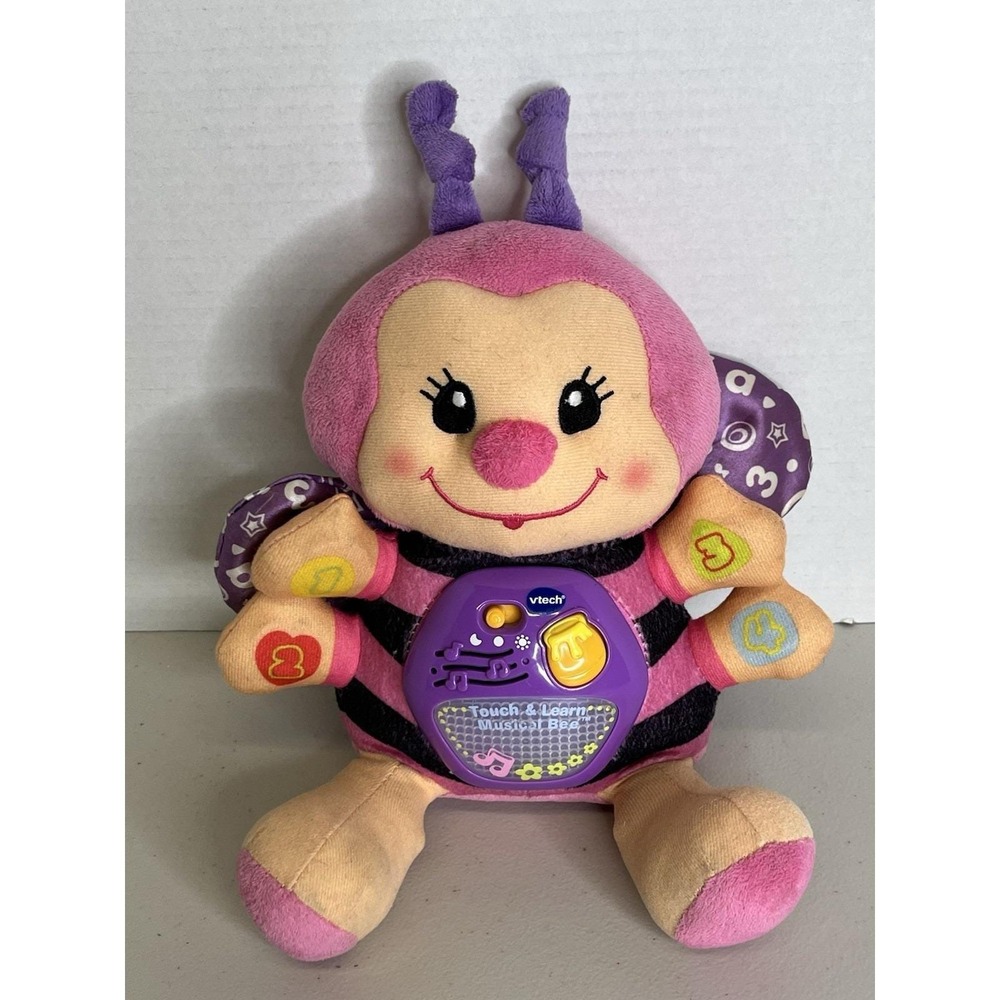 Vtech Touch And Learn Musical Pink Bumble Bee Baby Toy Light Up Tested/Works